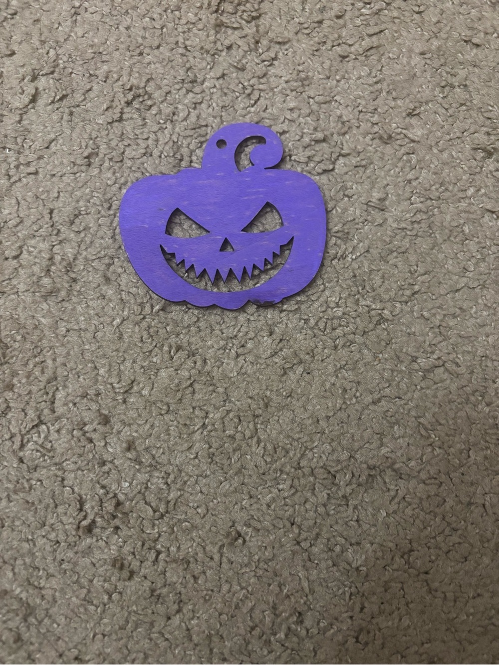 Purple Pumpkin Wall Hanging - Unbranded Spooky Decor